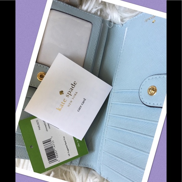 kate spade Handbags - GIFTED KATE SPADE Powder Blue Wallet